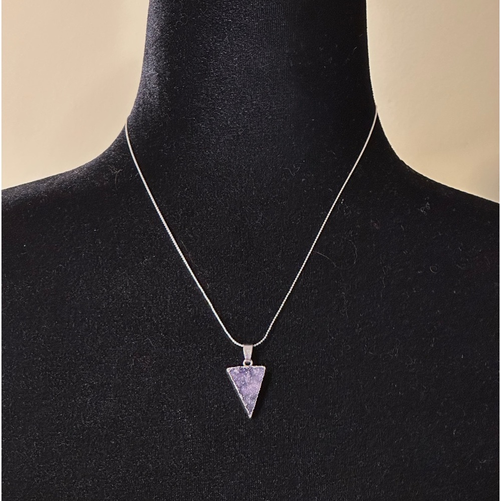 Purple gemstone necklace